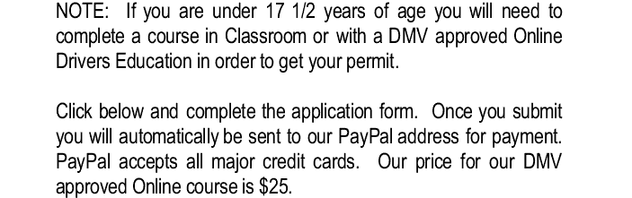 driver education required if under 17 1/2